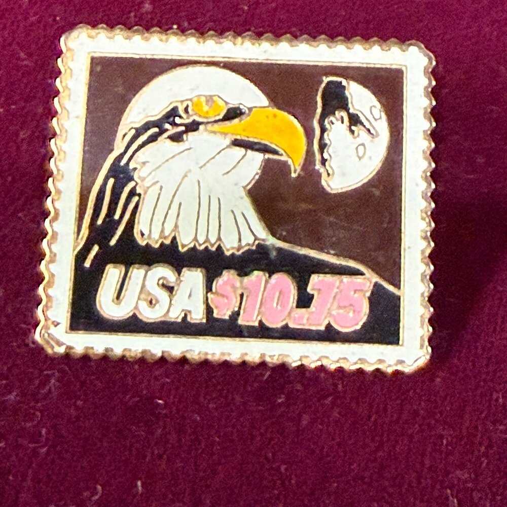 American Bald Eagle USA stamp/ pin